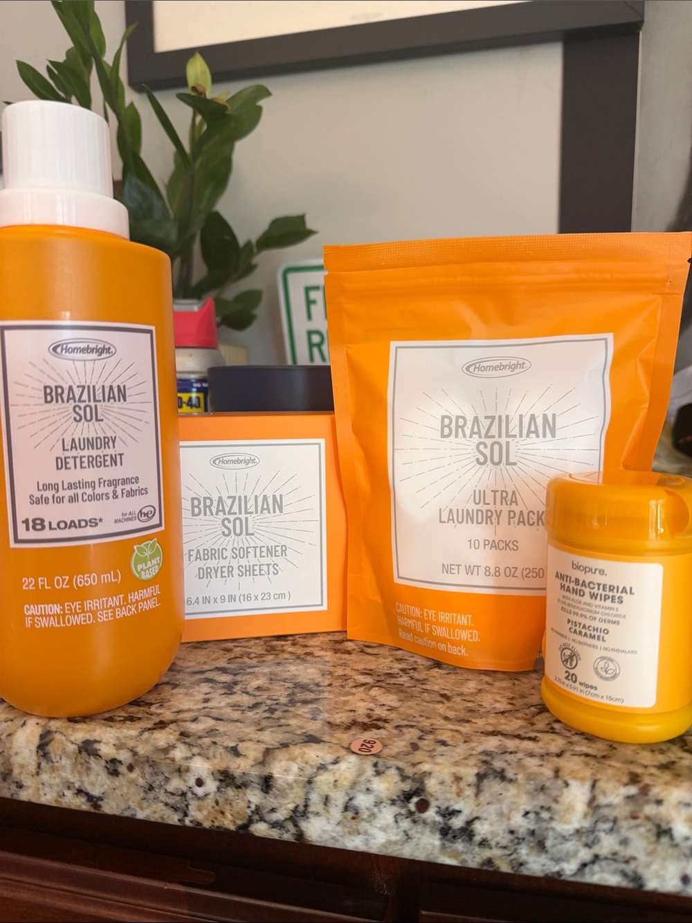 Brazilian Sol ☀️ Laundry Care Set + Anti-Bacterial Wipes 4fer NWT